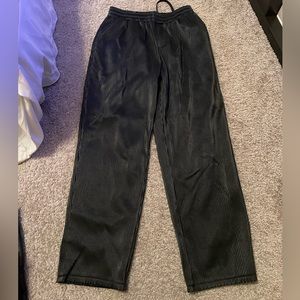 Faux Leather Straight Leg Pants